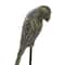 Set of 2 Black Aluminum Traditional Bird Sculpture, 29", 35"